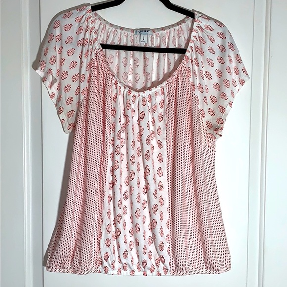 Old Navy white and red shirt. Size XL - Picture 1 of 5